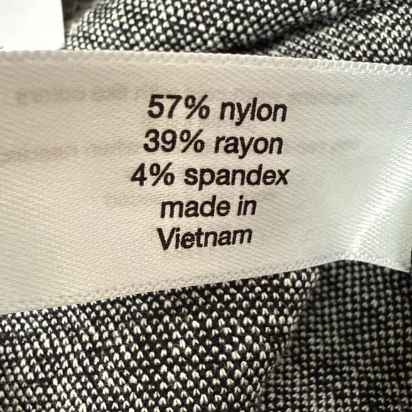 Lane Bryant Black and White Ponte Front Slit Houndstooth Midi Pencil Skirt NWT - Picture 9 of 10